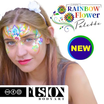 Fusion Body Art Leanne's Flower Rainbow Palette Fusion Body Art Leanne's Flower Rainbow Palette